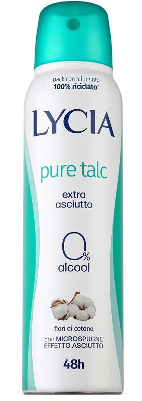 Lycia Pure Talc Deodorante Spray Antiodore  Protezione Asciutta 150 ml