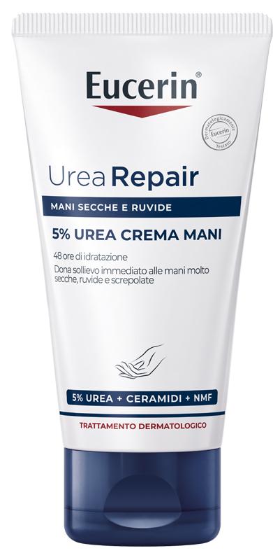 Eucerin UreaRepair Crema Rigenerante Mani 5% per Pelli Secche e Ruvide 75 ml