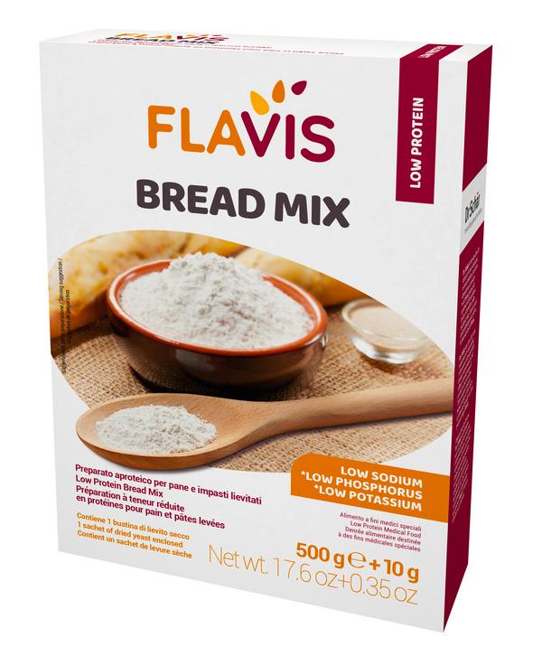 Mevalia Flavis Bread Mix Preparato Aproteico per Pane e Impasti Lievitati 500 g