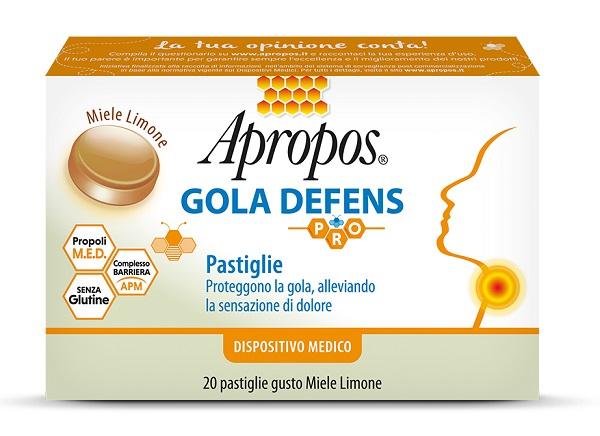 Apropos Gola Defens Pro 20 Pastiglie Miele e Limone