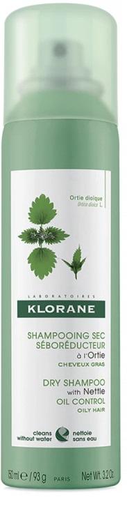 Klorane Shampoo Secco Ortica Seboregolatore per Cute Grassa 150 ml