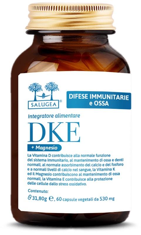 Salugea Dke + Magnesio Integratore per le Difese Immunitarie e le Ossa 60Capsule