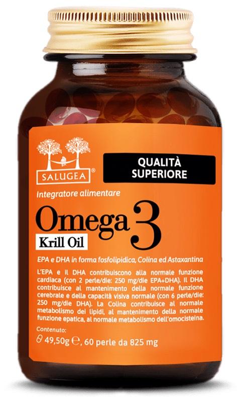 Salugea Omega 3 Krill Oil Integratore Alimentare 60 Perle