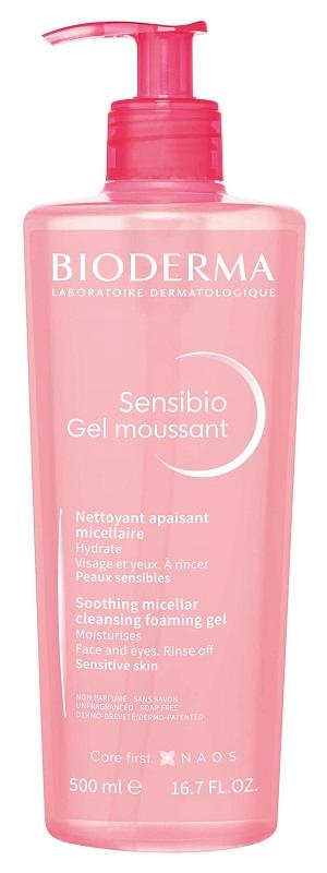 Bioderma Sensibio Gel Moussant Detergente Viso per Pelli Sensibili 500 ml