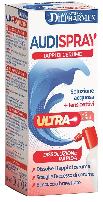 Audispray Ultra Soluzione Acquosa Spray Rimozione Tappi di Cerume 20 ml