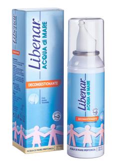 Libenar Acqua di Mare Spray Nasale Ipertonica Decongestionante 100 ml