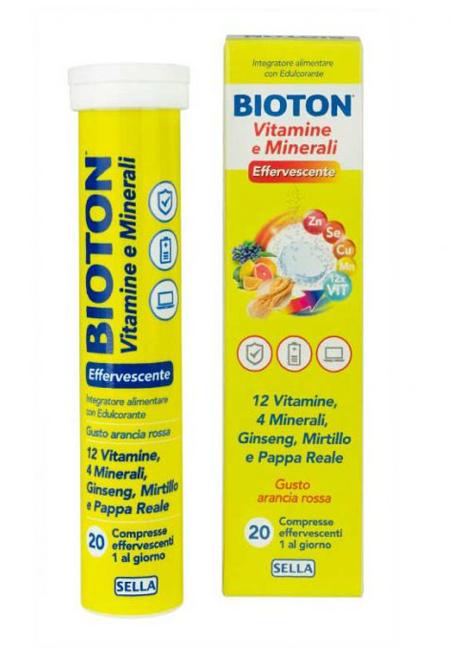 Bioton Vitamine E Mineali Integratore Multivitaminico 20 Compresse Effervescenti