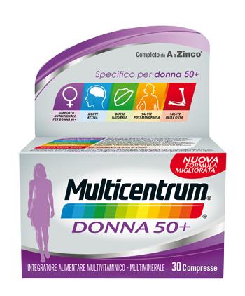 Multicentrum Donna 50+ Integratore Alimentare Multivitaminico 60 Compresse