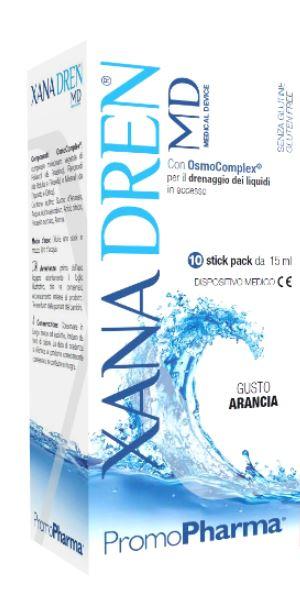 Xanadren Md Arancia Integratore Drenante E Diuretico 10 Stick Pack