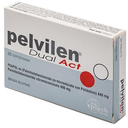Pelvilen Dual Act Integratore Dolore Pelvico 20 Compresse
