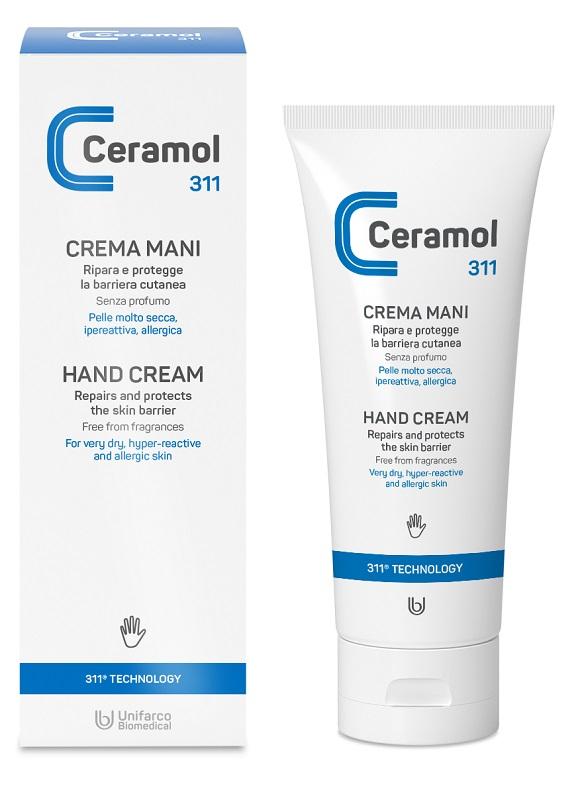 Ceramol 311 Crema Mani Riparatrice e Protettiva della Barriera Epidermica 100 ml