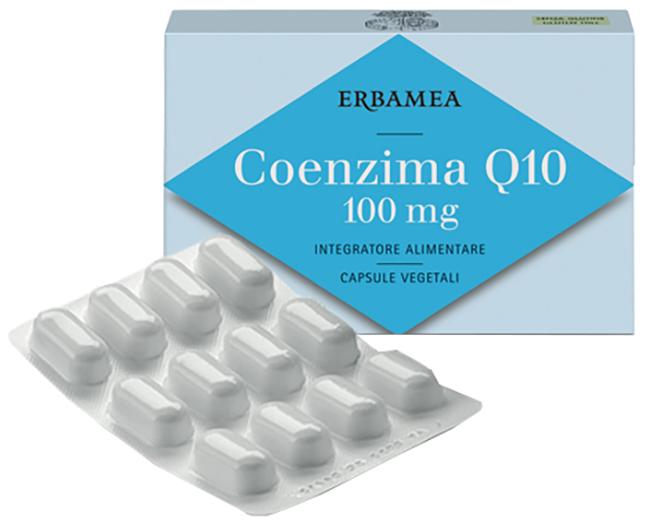 Erbamea Coenzima Q10 100mg Integratore Alimentare 24 Capsule