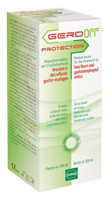 GerdOff Protection Sciroppo Contro Bruciore e Reflusso Gastro-Esofageo Flacone 2