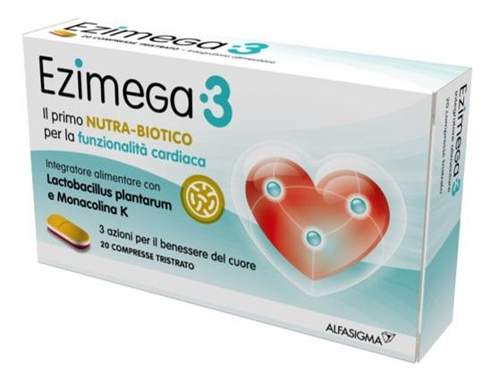 Ezimega3 Integratore Alimentare per il Controllo del Colesterolo 20 Compresse