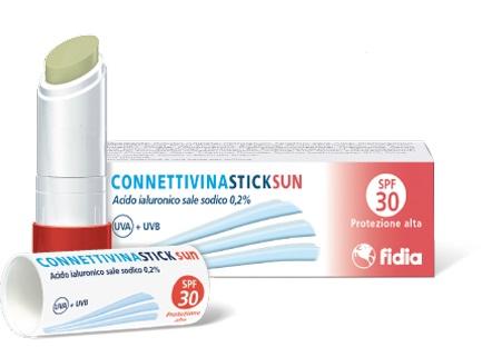 Fidia Connettivina Stick Sun SPF30 Idratante Labbra Previene le Scottature 3 g