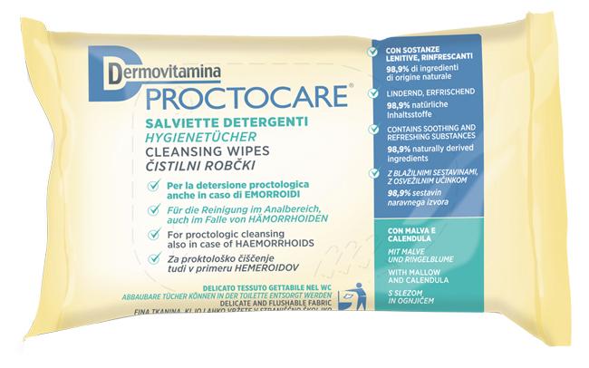 Dermovitamina Proctocare Salviette per la Detersione Proctologica 15 Pezzi