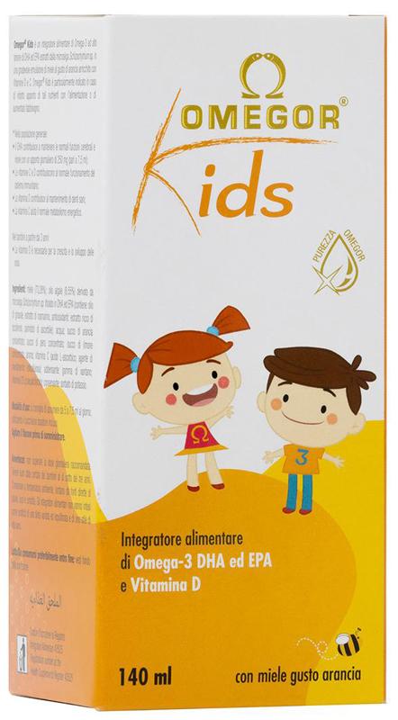Omegor Kids Integratore Difese Immunitarie e Funzioni Cerebrali 140 ml
