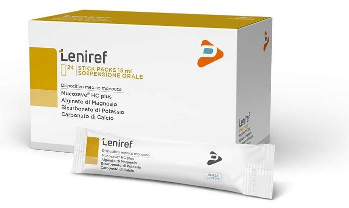 Leniref Per Il Reflusso Gastroesofageo E Laringofaringeo 24 stick Pack 15 ml
