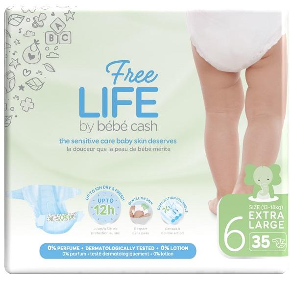 Freelife Bebecash Pants Pannolini a Mutandina per Bambini Attivi Taglia XL TG6
