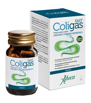 Aboca Coligas Fast contro Tensione e Gonfiore Addominale 50 Capsule