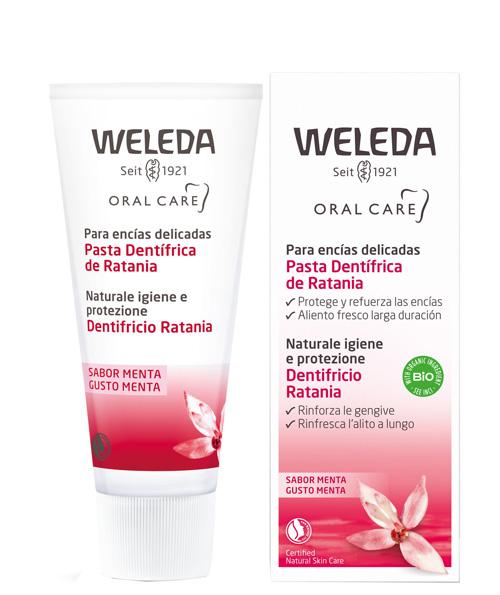 Weleda Ratania Pasta Dentifricia Gusto Menta 75 ml