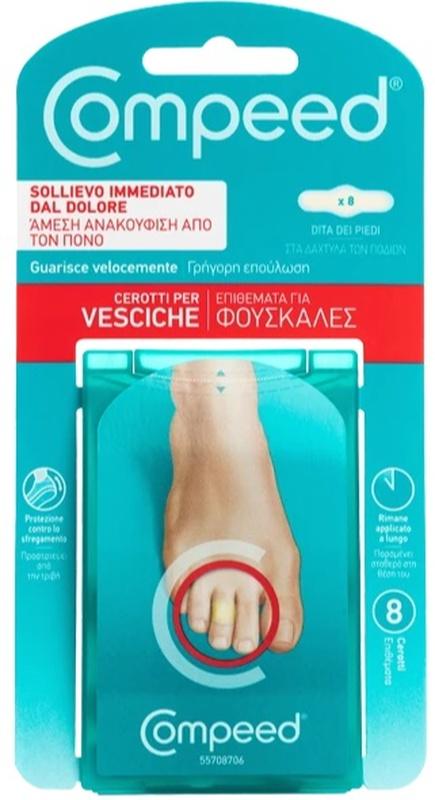 Compeed Cerotti Per Vesciche Dita Dei Piedi 8 Pezzi