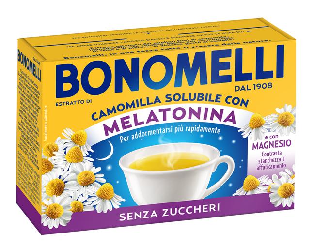 Bonomelli Camomilla Solubile Melatonina Magnesio 16 Bustine