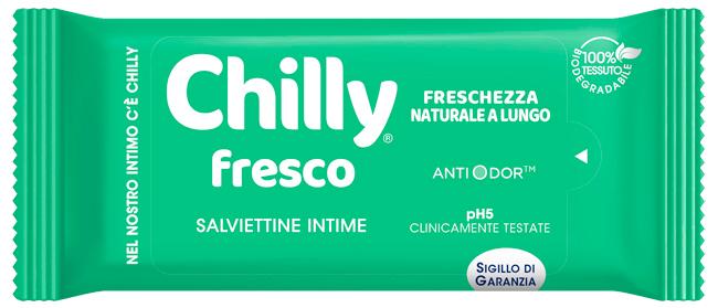 Chilly Salviette Intime Gel Formula Fresca 12 Pezzi