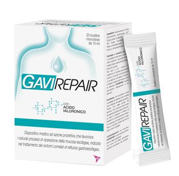 Gavirepair Integratore per i Sintomi del Reflusso Gastrico, Bruciore e Acidità di Stomaco 20 bustine