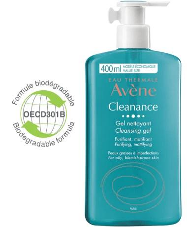 Avene Cleanance Gel Detergente Viso Purificante per Pelle Grassa 400 ml