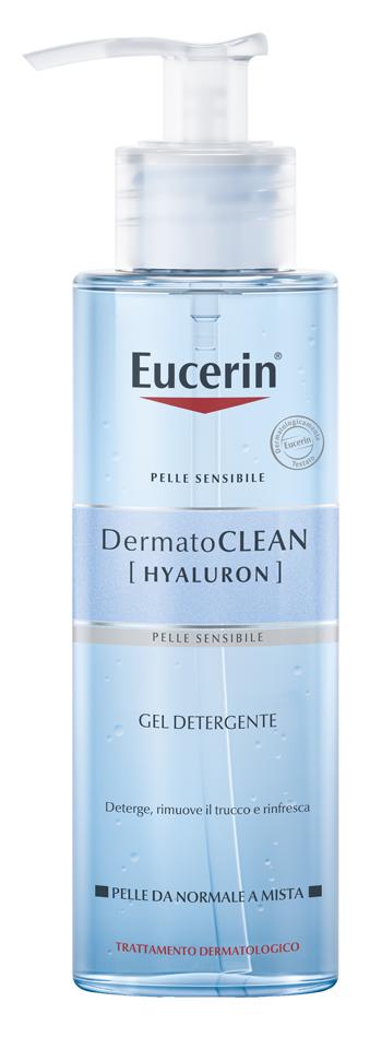 Eucerin Dermatoclean Hyaluron Gel Detergente Viso per Pelle Sensibile 200 ml