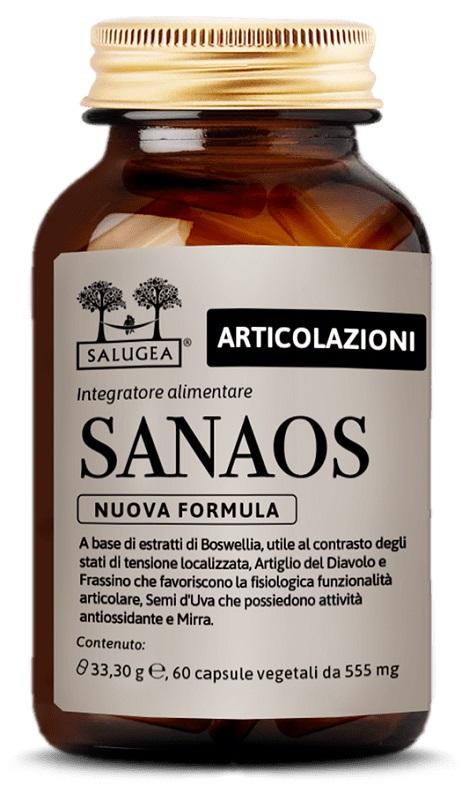 Salugea Sanaos Nuova Formula Integratore Benessere Osteo-Articolare 60 Capsule