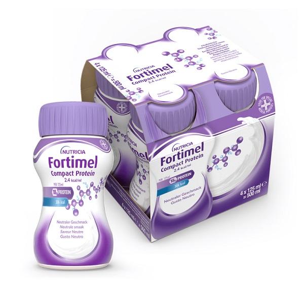 Fortimel Compact Protein Integratore Proteico Gusto Neutro 4x125 ml