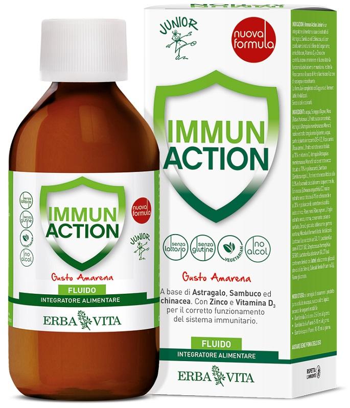 Erba Vita Immun Action Junior Integratore Alimentare Fluido 200 ml
