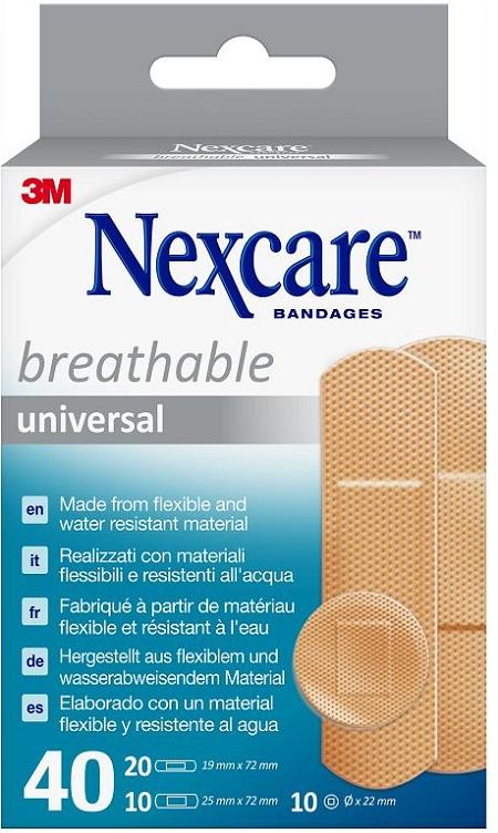 3m Nexcare Universal Cerotti Universal Breathable Assortiti 40 Pezzi