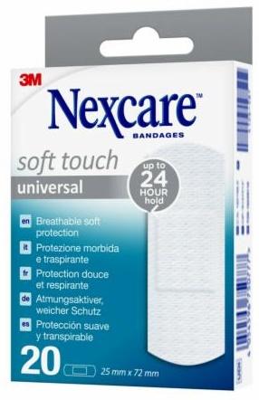 Nexcare 3M Soft Touch Cerotti Preparati N0520ns-1 25x72 mm 20 Pezzi