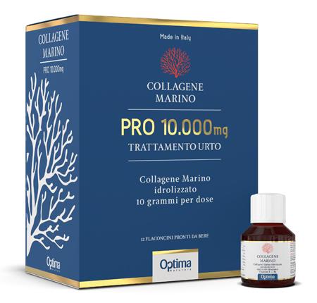 Optima Naturals Collagene Marino Pro 10000mg Trattamento Urto 12 Flaconi
