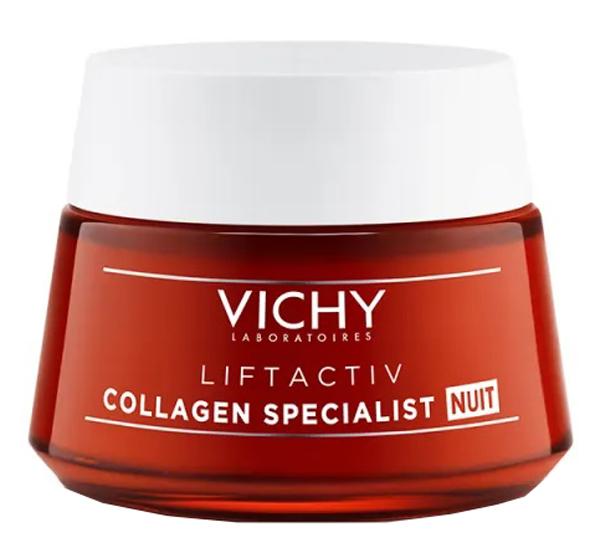 Vichy Liftactiv Collagen Specialist Nuit Crema Viso Antirughe Notte 50 ml