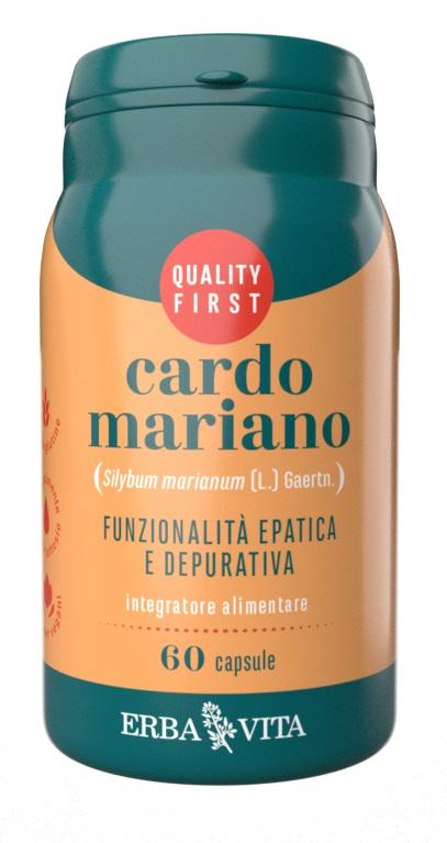 Erba Vita Cardo Mariano Integratore per Funzione Epatica e Digestiva 60 Capsule