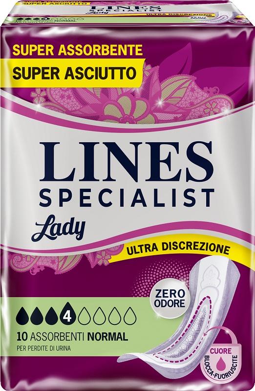 Lines Specialist Assorbenti Femminili Lady Normal 10 Pezzi