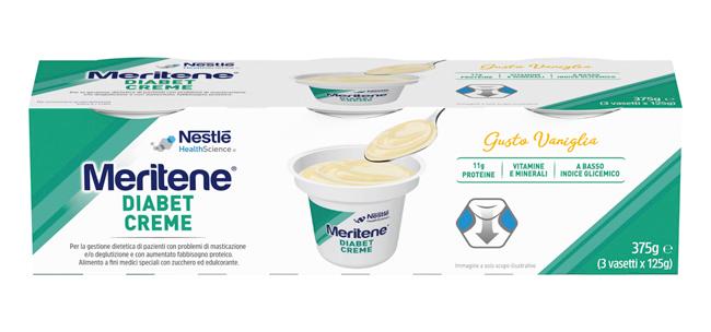 Meritene Diabetic Cremoso alla Vaniglia Integratore Alimentare 3 x 125 g