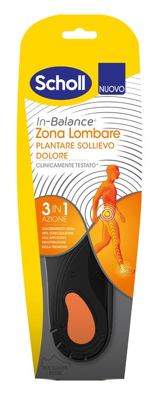 Dr.Scholl's Plantari Zona Lombare In-Balance Sollievo Dolore Taglia M 2 pezzi