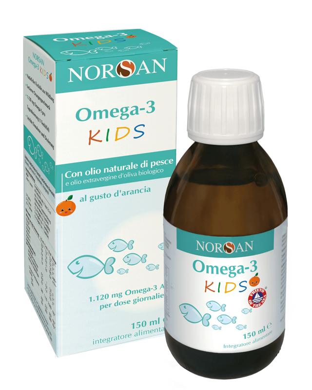 Norsan Omega-3 Kids Integratore Olio di Fegato di Merluzzo Per Bambini 150 ml