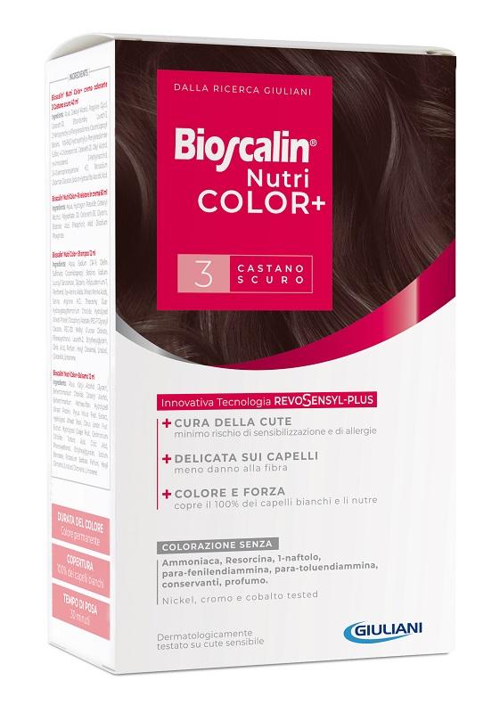 Bioscalin Nutricolor Plus Colorazione Permanente Tintura n. 3 Castano Scuro