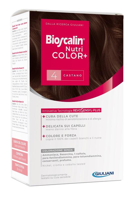 Bioscalin Nutricolor Plus Colorazione Permanente Tintura n. 4 Castano