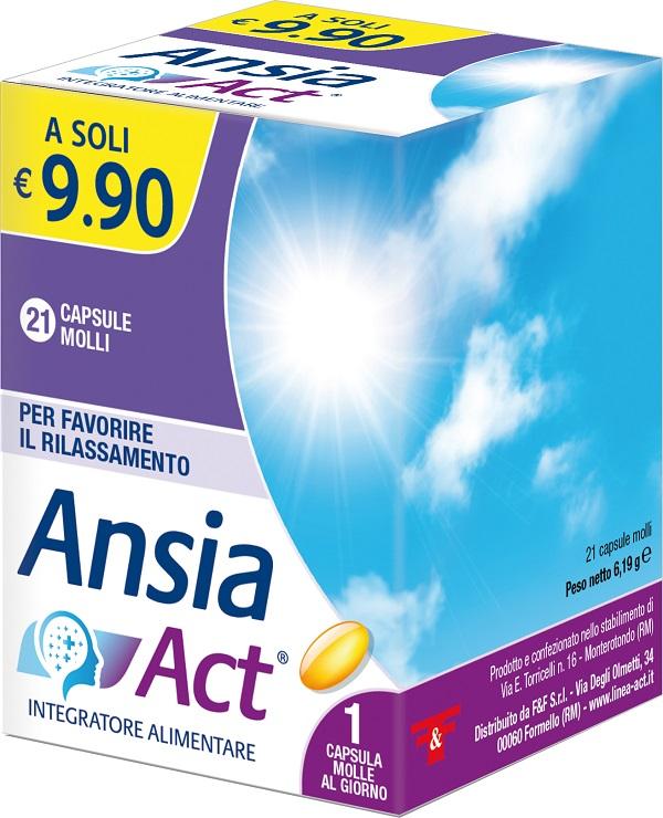 Ansia Act Integratore per Favorire il Rilassamento 21 Capsule Molli