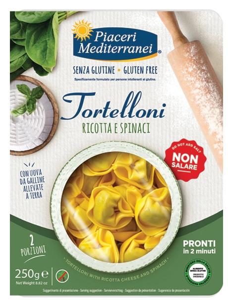 Piaceri Mediterranei Tortelloni di Ricotta e Spinaci Senza Glutine 250g