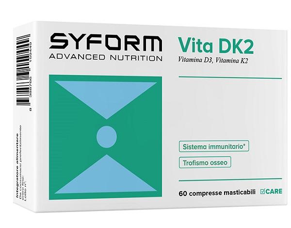 Vita DK2 Integratore di Vitamine D e K2 60 Compresse