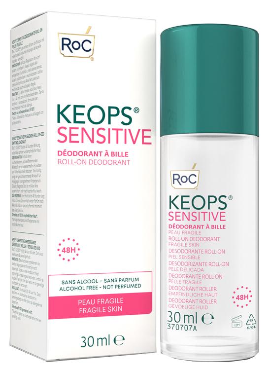 Roc Keops Deodorante Roll-on 48h Sensitive per Pelli Sensibili 30 ml