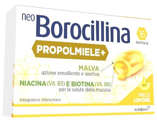 Neoborocillina Propolmiele + Miele/Limone 16 Pastiglie